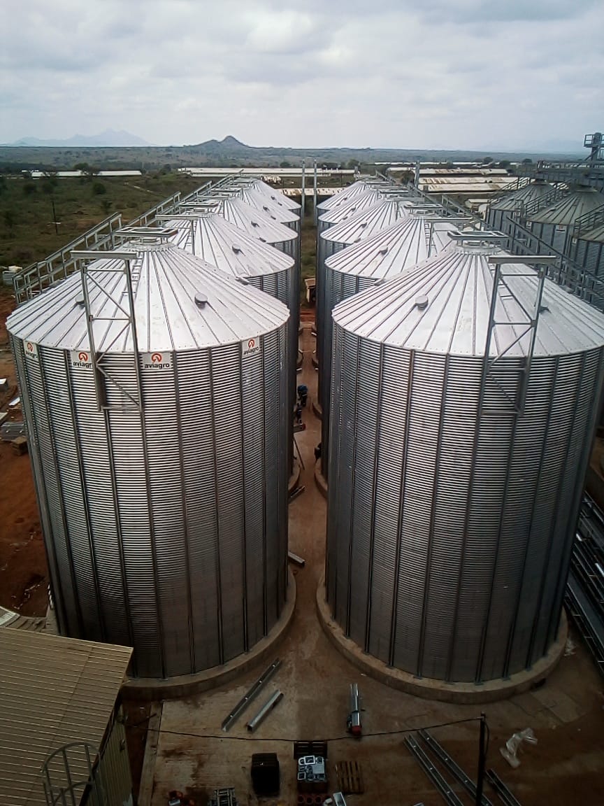 10 silos de base plana en Chimoio (Mozambique)